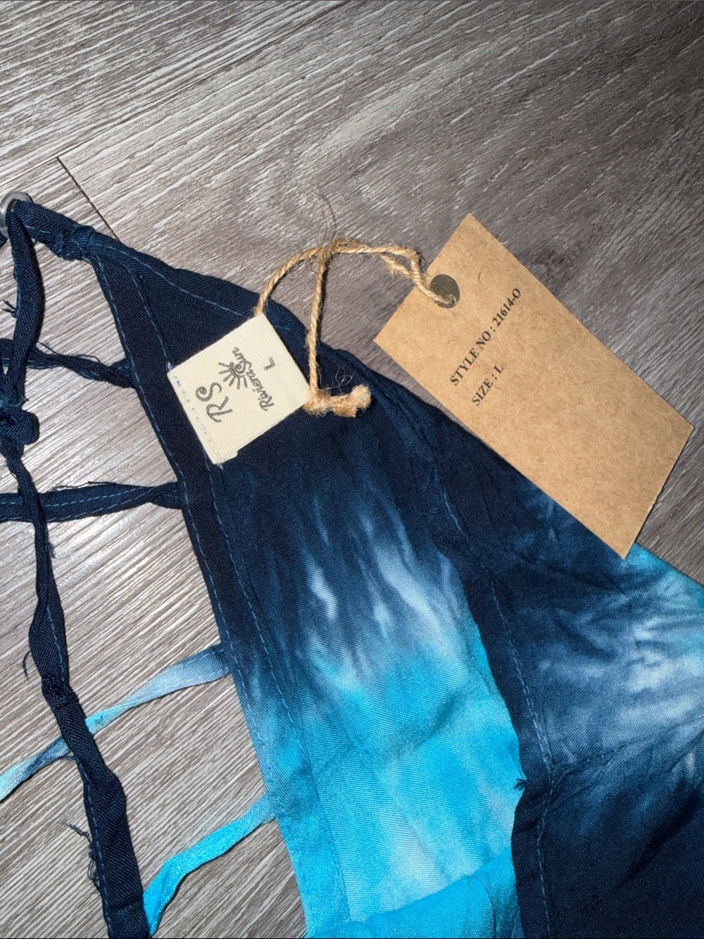 Riviera Sun Dress Blue Tie-Dye - Picture 3 of 7